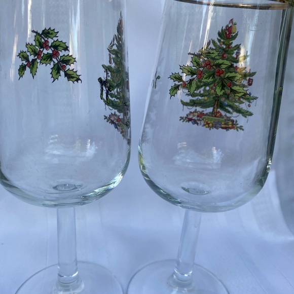 Spode Christmas Tree Crystal Stemware - Picture 7 of 9